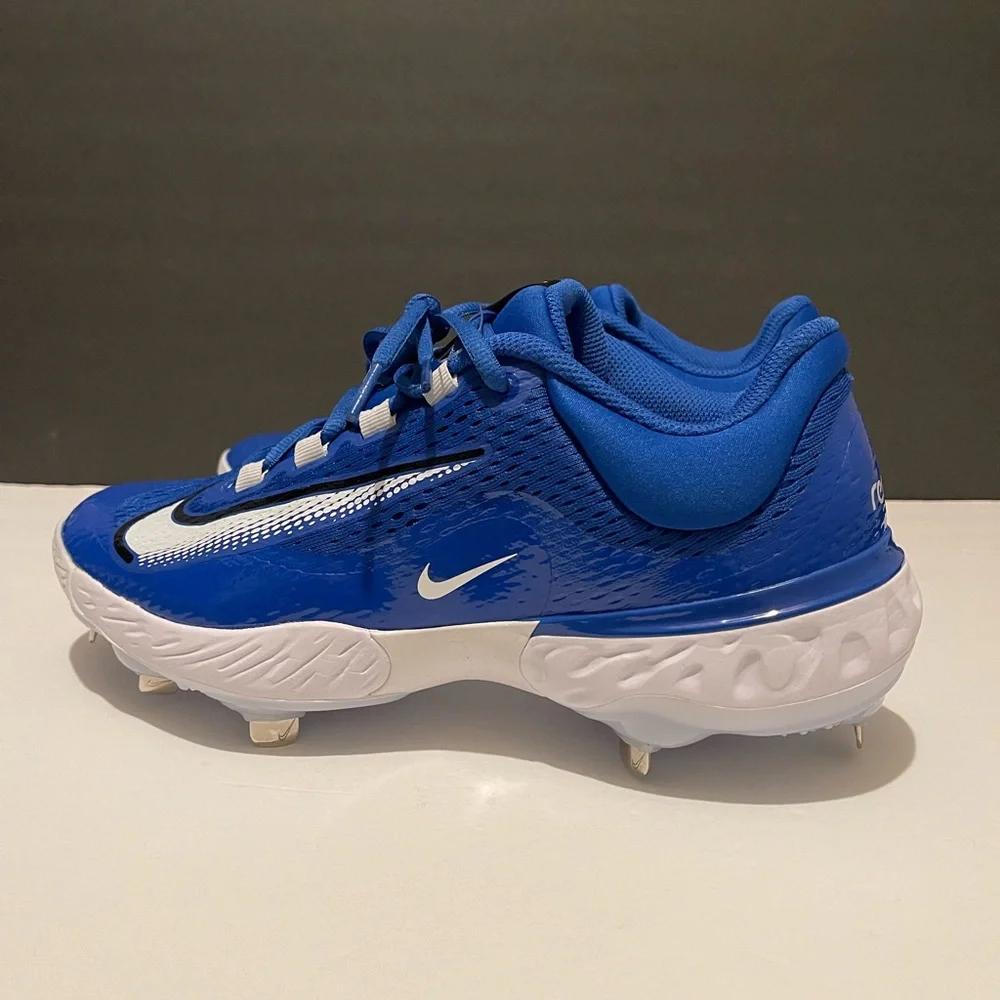 Size 10 Men’s Nike Huarache Elite Baseball Cleats Metal New - Picture 3 of 6